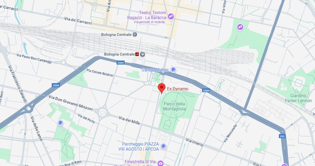 mappa bici park exdynamo bologna
