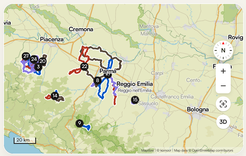 percorsi emilia bike experience